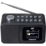 Lenco, Radijska ura Bluetooth/DAB+/FM Model CR-625 z LCD zaslonom in anteno, Črna, (5000250439)