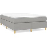  Okvir za krevet s oprugom svjetlosivi 140x200 cm od tkanine | Eponuda.com