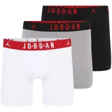 Jordan Bokserice 'FLIGHT' siva melange / crvena / crna / bijela