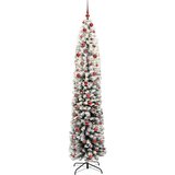 vidaXL Umestno božično drevo Zelena 210 cm PVC in Jeklo in Plastika | Shoptok.si