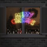 vidaXL Božični znak med 240 LED večbarvno 100 x 50 cm PVC | Shoptok.si