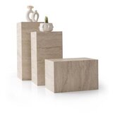 Hanah home L.Çiçeklik - 9540 Travertine Flower Stand | ePonuda.com