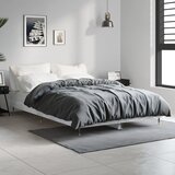  Okvir kreveta boja betona 120x190 cm od konstruiranog drva | shoptok.hr