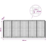  Gabion s žicom debljine 5 mm i mrežom 5x10 cm 500x100x200 cm | shoptok.hr