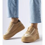 Gemre Beige platform sneakers Seluci | Shoptok.si