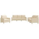  3-dijelni set sofa s jastucima krem od tkanine | shoptok.hr