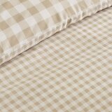 Catherine Lansfield Bež 3-dijelna posteljina za bračni krevet/za produženi krevet 230x220 cm Bamford Gingham Check – | shoptok.hr