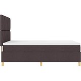  LED Box Spring Krevet Tamno smeđa 140 x 190 cm tkanina | shoptok.hr