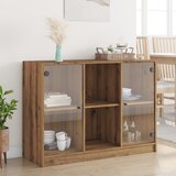 vidaXL Komoda artisan hrast 102x37x75,5 cm inženirski les Cene