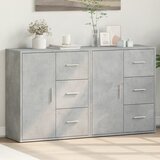  Komode 2 kom beton sive 60 x 31 x 70 cm od konstruiranog drva | shoptok.hr