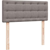 vidaXL Otomanski posteljni okvir z vzmetnico taupe 120x200 cm blago | Shoptok.si