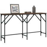 The Living Store Konzolna mizica rjav hrast 140x29x75 cm inženirski les - Konzolna Mizica, (21573356) Cene