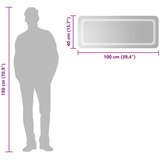  LED kupaonsko ogledalo s ogledalom *Transparent*an 100 x 40 cm | shoptok.hr
