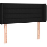  LED uzglavlje crno 83x16x78/88 cm od tkanine | shoptok.hr