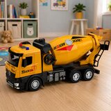  Construction Truck Concrete Mixer Metal Cabin Lights Sounds Drive 1:12 | Shoptok.si
