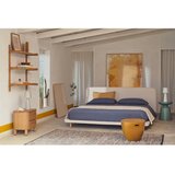 Kave Home Bež oblazinjena zakonska postelja 160x200 cm Odum – | Shoptok.si
