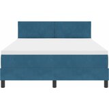  LED Box Spring Krevet Tamno plava 140 x 190 cm Baršun | shoptok.hr