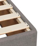  Boxspring krevet s madracem Sivosmeđa 160 x 200 cm Tkanina - Sivosmeđa 160 x 200 cm Dizajn linija | shoptok.hr
