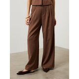 Sinsay Wide leg hlače s viskozom i ukrasnim lančićem | shoptok.hr