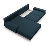 Windsor & Co Sofas Petrolej modra raztegljiva sedežna garnitura Windsor & Co Zofe Planet, levi kot | Shoptok.si