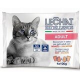 Monge LeChat Excellente sos Cat Adult - Govedina i losos 4x100g Cene