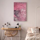  Slika - Figure on Pink Background (1-part) - Female Silhouette in Marble 40x60 Na talijanskom platnu | shoptok.hr