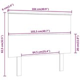  Uzglavlje za krevet boja meda 104x6x82,5 cm masivna borovina | shoptok.hr