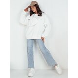 DStreet BOWLOOP ecru women's oversize sweatshirt | shoptok.hr