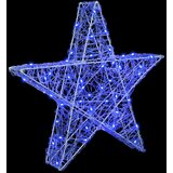  3D Zvijezda s 50 LED svjetlima Plava 55 x 53.5 x 10 cm Akril | shoptok.hr