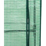 vidaXL Visoka greda s prevleko za rastlinjak videz ratana 160x40x153cm | Shoptok.si