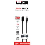 Winner Group - USB kabl Lightning / USB-C 60W 50cm crna | Eponuda.com