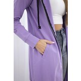 Kesi Dress with hood and hood dark purple color | Shoptok.si