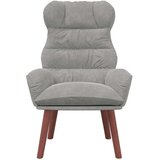  Fotelja Svijetlo siva 69 x 74 x 93 cm Baršun | Eponuda.ba