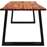  Blagovaonski stol sa živim rubom 180x90x75 cm od drva bagrema | shoptok.hr