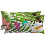  Presvlaka za jastuk 2 pcs HEERLEN Crna 40 x 80 cm Poliester | shoptok.hr