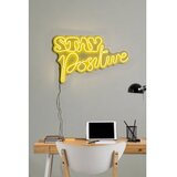 WALLXPERT dekorativna plastična led rasveta stay positive yellow | ePonuda.com