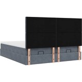  Okvir kreveta s madracima tamnosivi 180x200cm baršunasti | shoptok.hr