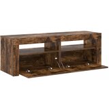 TV ormarić s LED svjetlima boja dimljenog hrasta 120x35x40 cm | Eponuda.ba