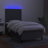  box spring s madracem LED tamnosivi 100x200 cm tkanina | shoptok.hr