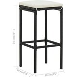  4-dijelni vrtni barski set s jastucima crni | shoptok.hr