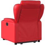  Naslonjač na podizanje od umjetne kože crveni | shoptok.hr