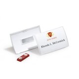 Durable 821519 Značka z imenom 54x90mm, z magnetom, 10 kos/paket, Click Fold prozorna | Shoptok.si
