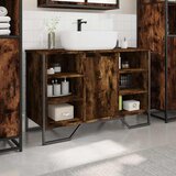 Ormarić za umivaonik boja dimljenog hrasta 91x35x60 cm drveni | shoptok.hr