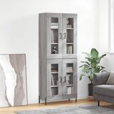 vidaXL Visoka komoda siva sonome 69 5x34x180 cm od konstruiranog drva | shoptok.hr