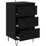  Kreveta Crni hrast 40 x 35 x 70 cm Obrađeno drvo i čelik | shoptok.hr