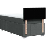  Krevet s oprugama i madracem tamnosivi 90x200 cm od tkanine | shoptok.hr