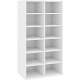 Furnova Stojalo za čevlje belo 54x34x100,5 cm konstruiran les, (21954674) | Shoptok.si