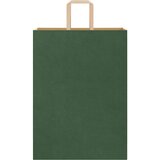  Papirnate vrećice 250 kom s ručkama zelene 32x17x44 cm | shoptok.hr