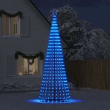 vidaXL Osvetljena novoletna jelka stožec 1028 LED modra 403 cm | Shoptok.si
