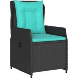  Set za Jelo za Vrt od 7 Dijelova Crni Polu Ratan | shoptok.hr